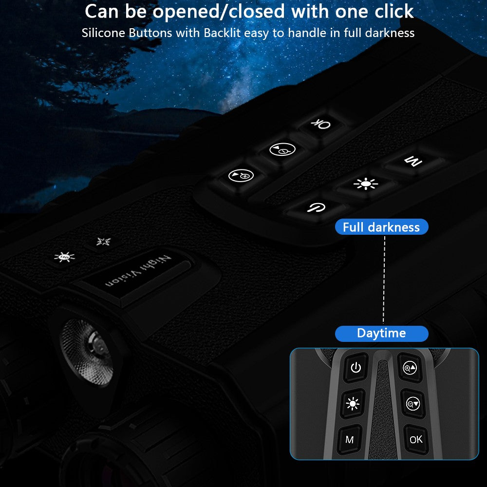 DT49 HD Photo Bird Watching Binoculars Full Color Night Vision Digital Telescope