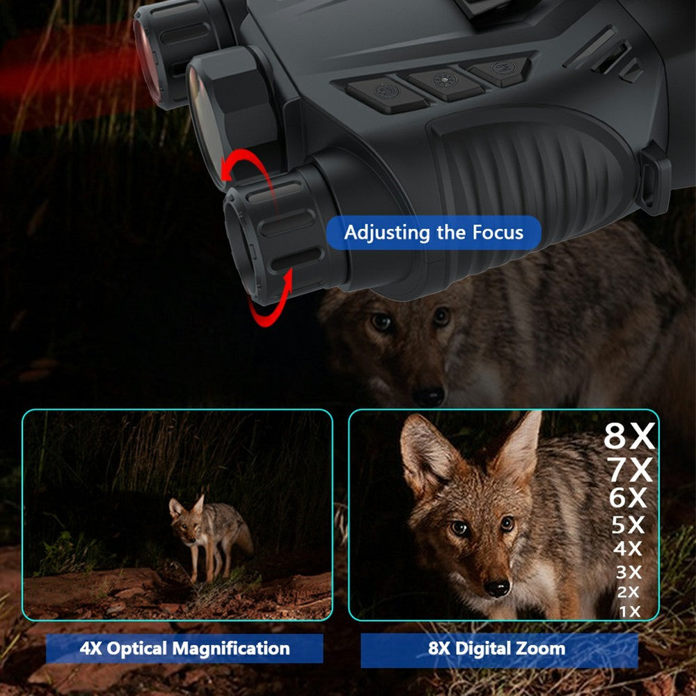 DT69 Portable Head-Mounted Infrared Night Vision Digital Binoculars Camera, without GPS