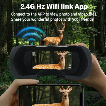 DT69 Portable Head-Mounted Infrared Night Vision Digital Binoculars Camera with GPS