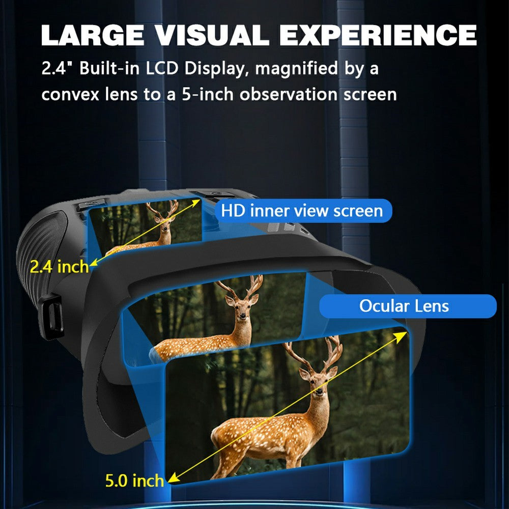 DT69 Portable Head-Mounted Infrared Night Vision Digital Binoculars Camera with GPS