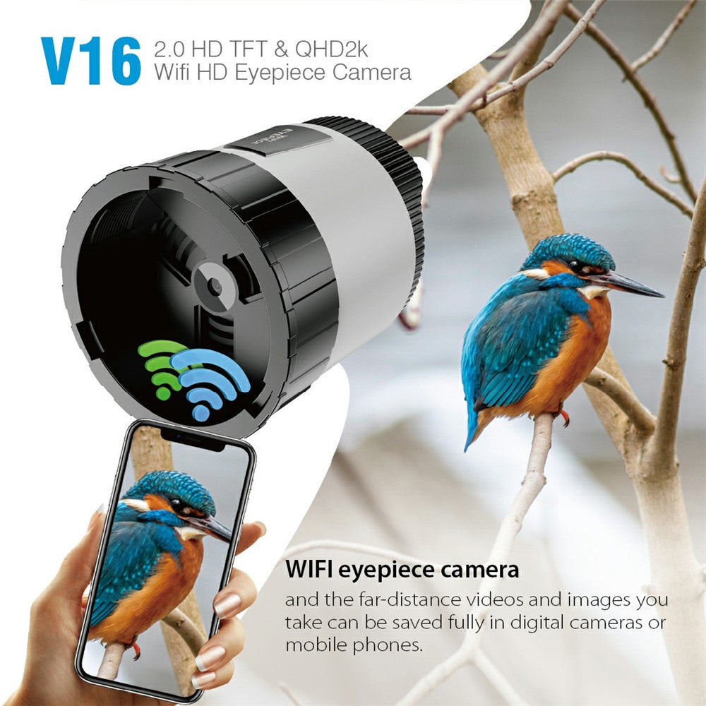 V16 2.0 TFT Screen WiFi Digital Eyepiece Camera Astronomical Observation Telescope