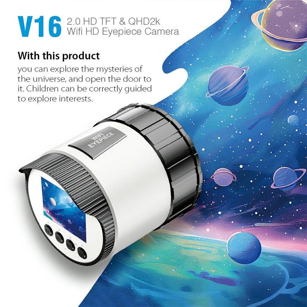 V16 2.0 TFT Screen WiFi Digital Eyepiece Camera Astronomical Observation Telescope