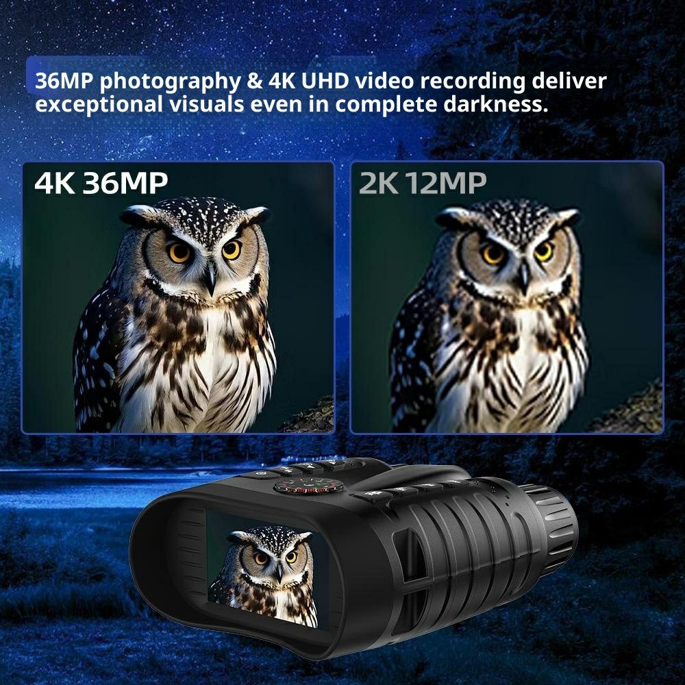 NV2185 3.2 Inch TFT Screen Binoculars for Outdoor Exploration 8x Digital Zoom Infrared Night Vision Telescope with Compass