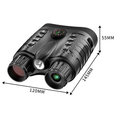 NV2185 3.2 Inch TFT Screen Binoculars for Outdoor Exploration 8x Digital Zoom Infrared Night Vision Telescope with Compass