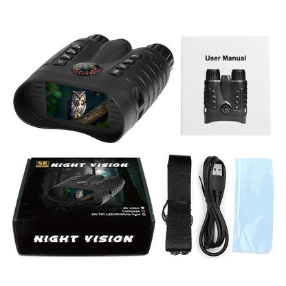 NV2185 3.2 Inch TFT Screen Binoculars for Outdoor Exploration 8x Digital Zoom Infrared Night Vision Telescope with Compass