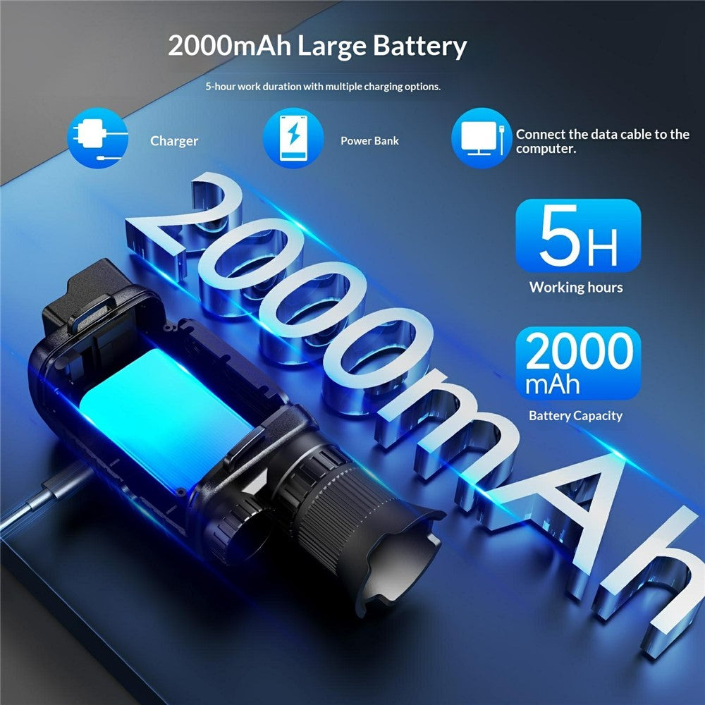 YS02 Handheld Digital Night Vision Monocular 8X Zoom Hunting Telescope with 1.5 Inch IPS Screen