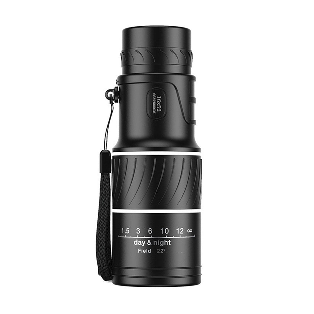 AM-D20 16x52 HD Portable Monocular 66 / 8000M Optics Zoom Telescope Bak4 Prism Compact Scope