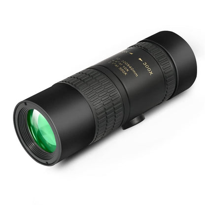 AM-D14 10-30X30 High Power Monocular Waterproof BAK4 Prism Multi-Layer Coated Monocular Double Focus Portable Monocular for Outdoor Sports