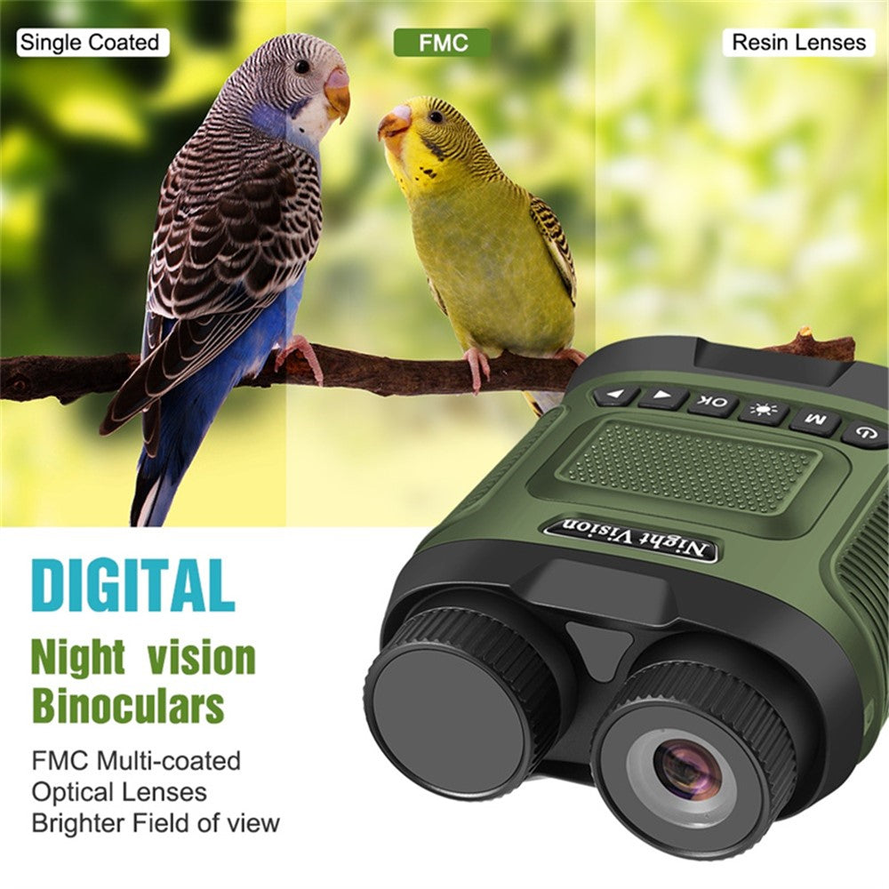 DT29 3-inch HD Photograph Infrared Binoculars for Bird Watching, Recording, Digital Binoculars with Night Vision