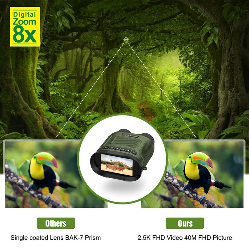 DT29 3-inch HD Photograph Infrared Binoculars for Bird Watching, Recording, Digital Binoculars with Night Vision