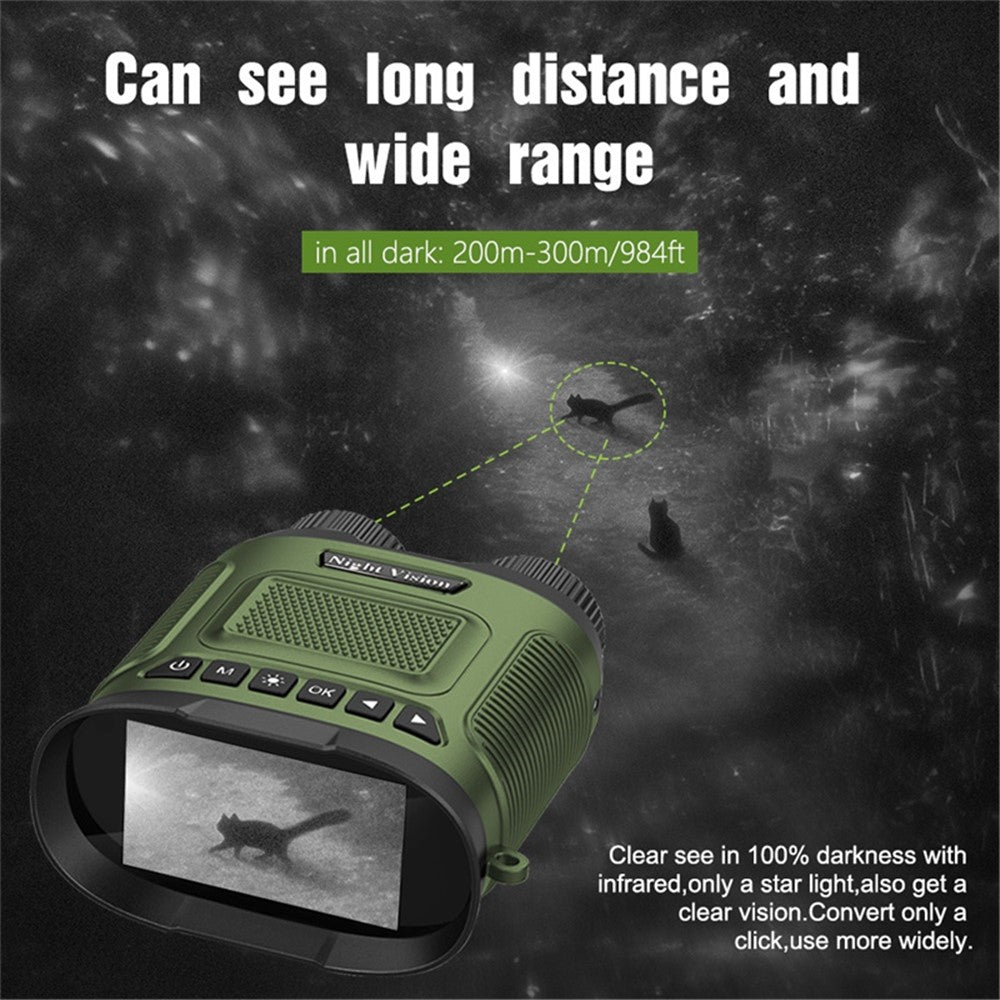 DT29 3-inch HD Photograph Infrared Binoculars for Bird Watching, Recording, Digital Binoculars with Night Vision