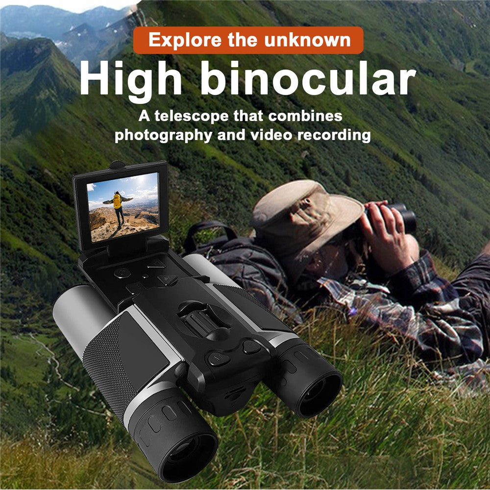 DT10 2.0" IPS LCD Screen Display Binoculars 10X HD Video Photo Recorder Binoculars for Bird Watching