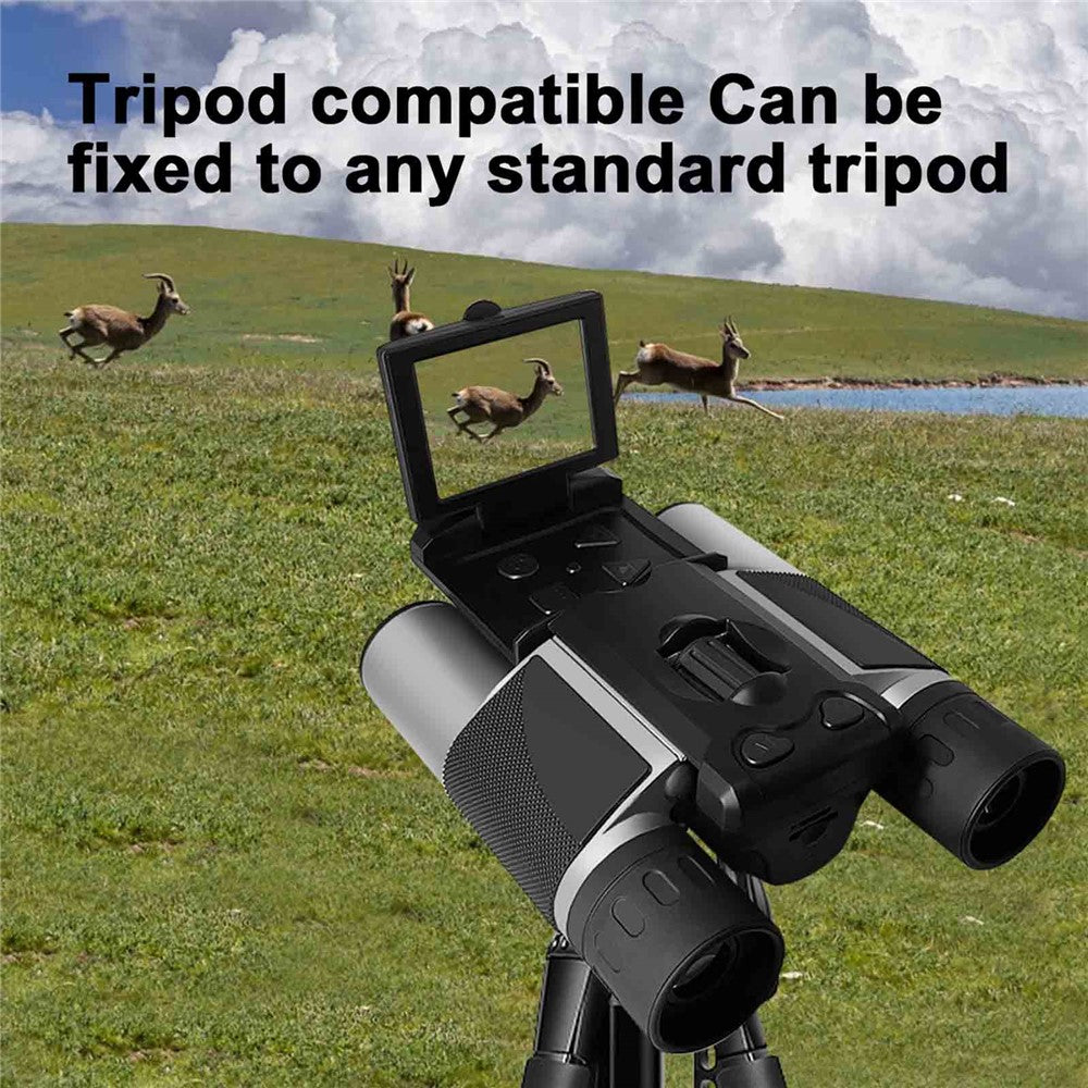 DT10 2.0" IPS LCD Screen Display Binoculars 10X HD Video Photo Recorder Binoculars for Bird Watching