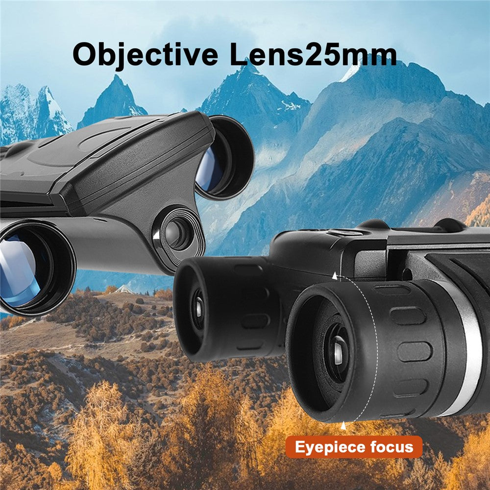 DT10 2.0" IPS LCD Screen Display Binoculars 10X HD Video Photo Recorder Binoculars for Bird Watching