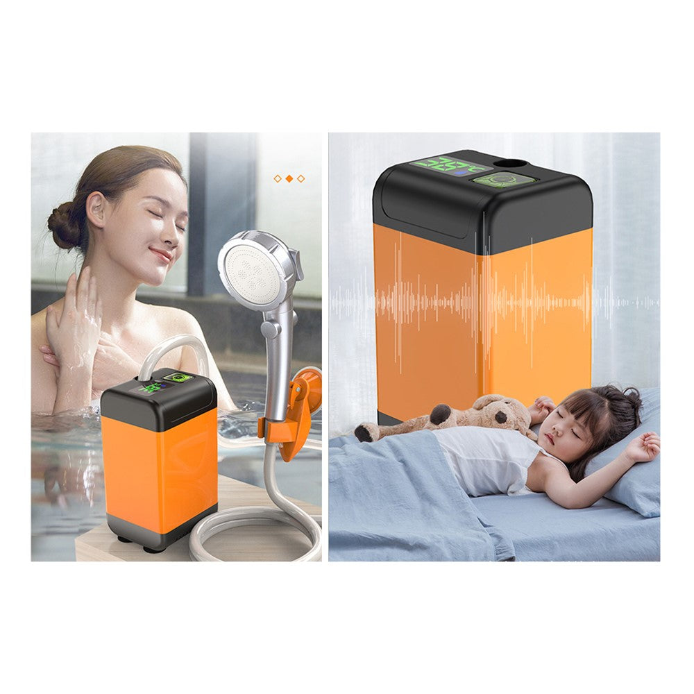 7800mAh Camping-Dusche mit Temperaturüberwachung & 3 Sprühmodi