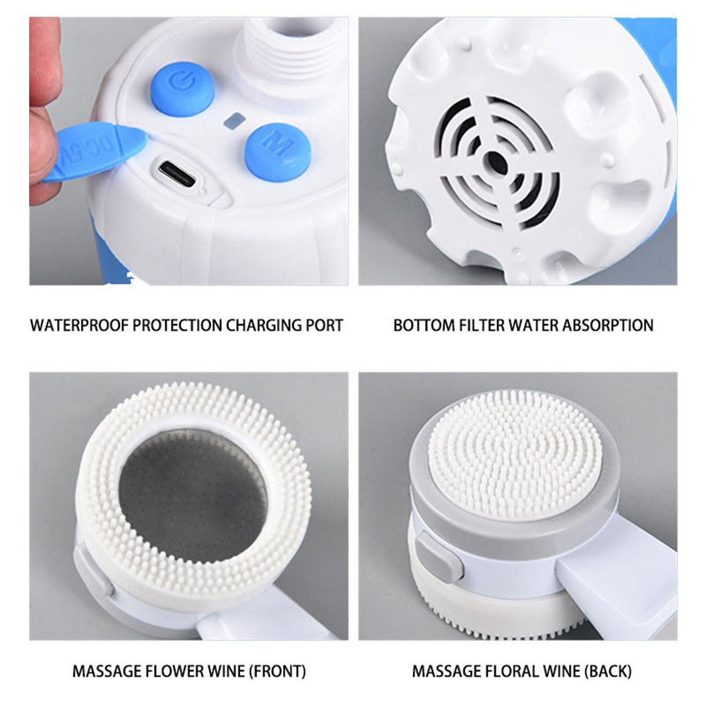 4000mAh Electric Shower Camping Portable Shower Head Pump for Outdoor Hiking Travel