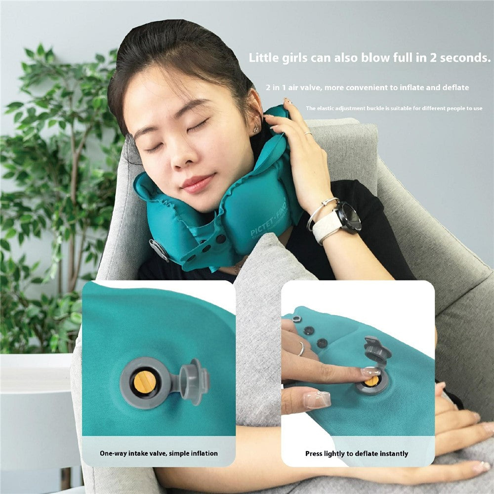 PICTET.FINO RH40 Inflatable Neck Pillow Travel-Friendly Portable Neck Pillow