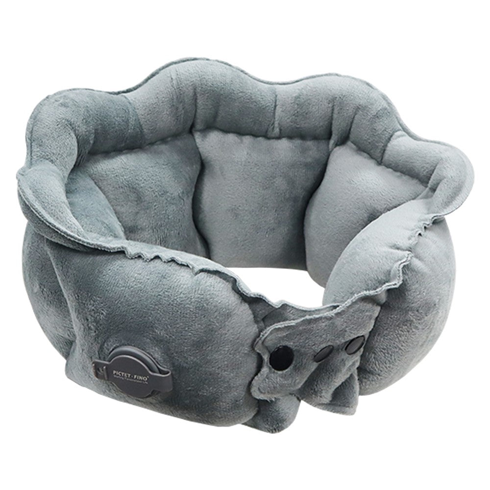 PICTET.FINO RH66 Crystal Velvet Inflatable Neck Pillow Travel-Friendly Portable Neck Pillow