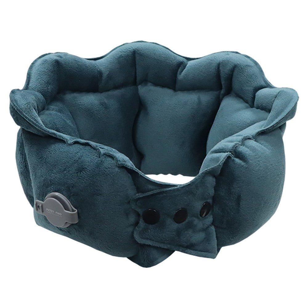 PICTET.FINO RH66 Crystal Velvet Inflatable Neck Pillow Travel-Friendly Portable Neck Pillow