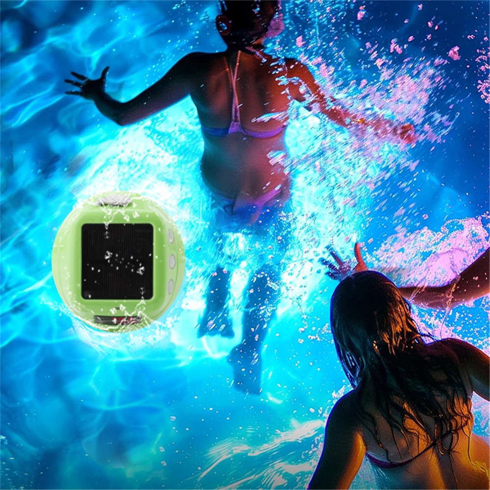 TS-PL04 RGB Solar Wireless Pool Thermometer Digital Display Floating Temperature Meter for Swimming Pool