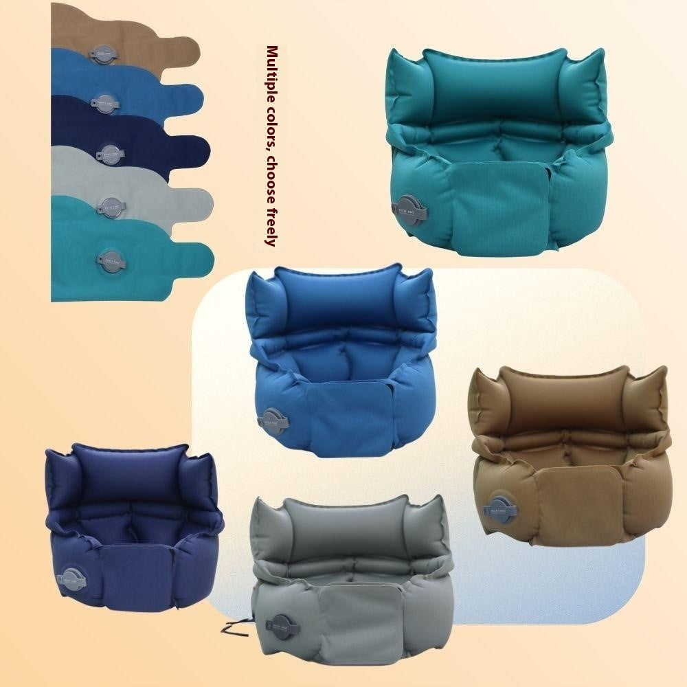 PICTET.FINO PF110A Inflatable Neck Pillow Extended Height Compact Travel Cushion for Home / Outdoor