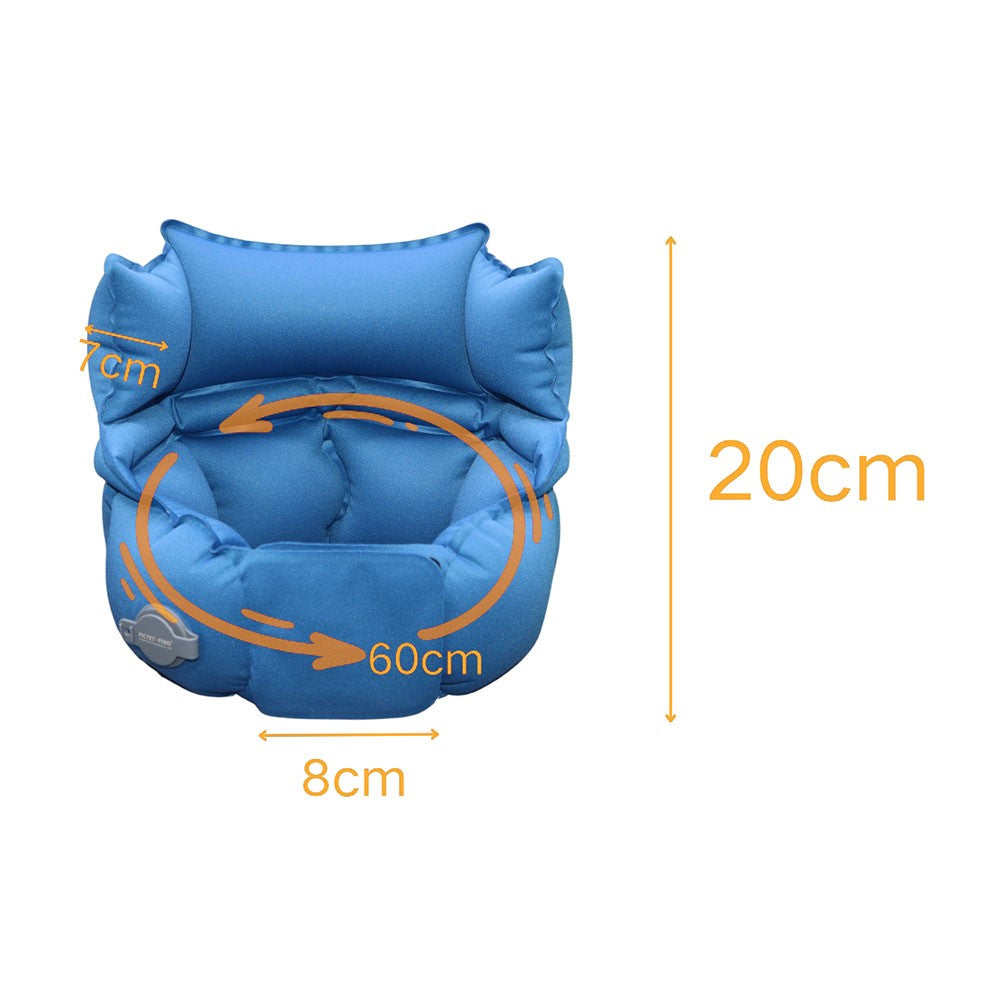 PICTET.FINO PF110A Inflatable Neck Pillow Extended Height Compact Travel Cushion for Home / Outdoor