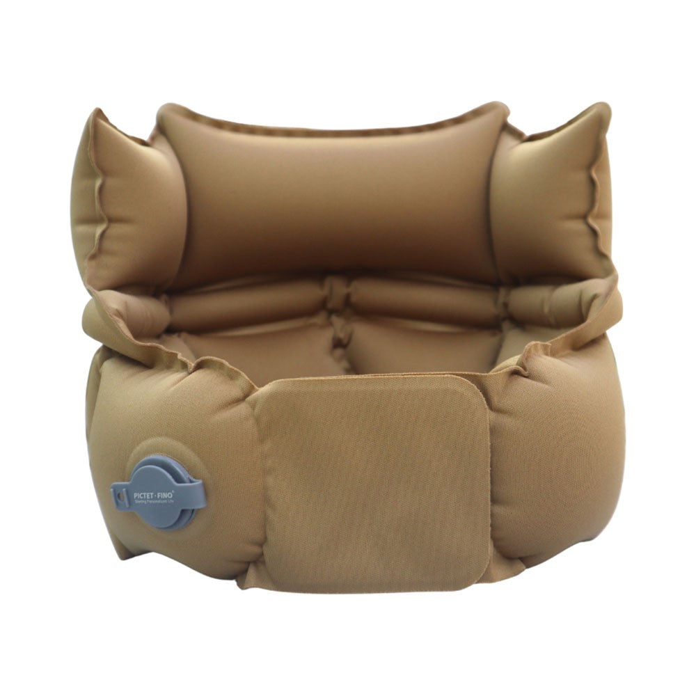 PICTET.FINO PF110A Inflatable Neck Pillow Extended Height Compact Travel Cushion for Home / Outdoor