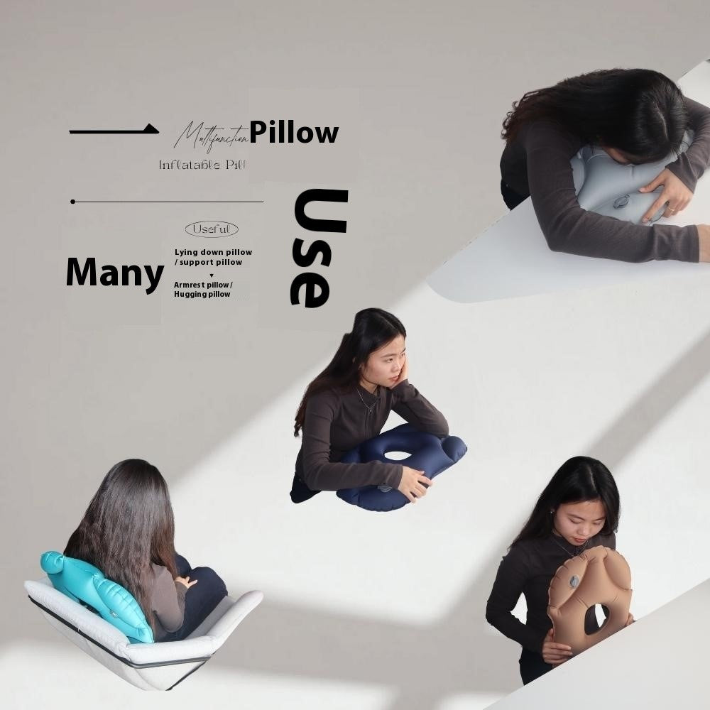 PICTET.FINO PF111A Inflatable Face Down Pillow Breathable Ergonomic Design for Nap / Back Support