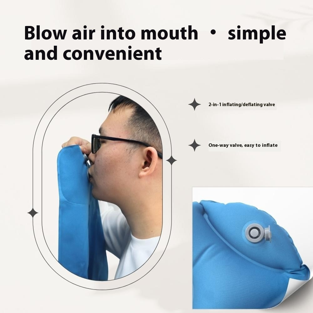 PICTET.FINO PF111A Inflatable Face Down Pillow Breathable Ergonomic Design for Nap / Back Support