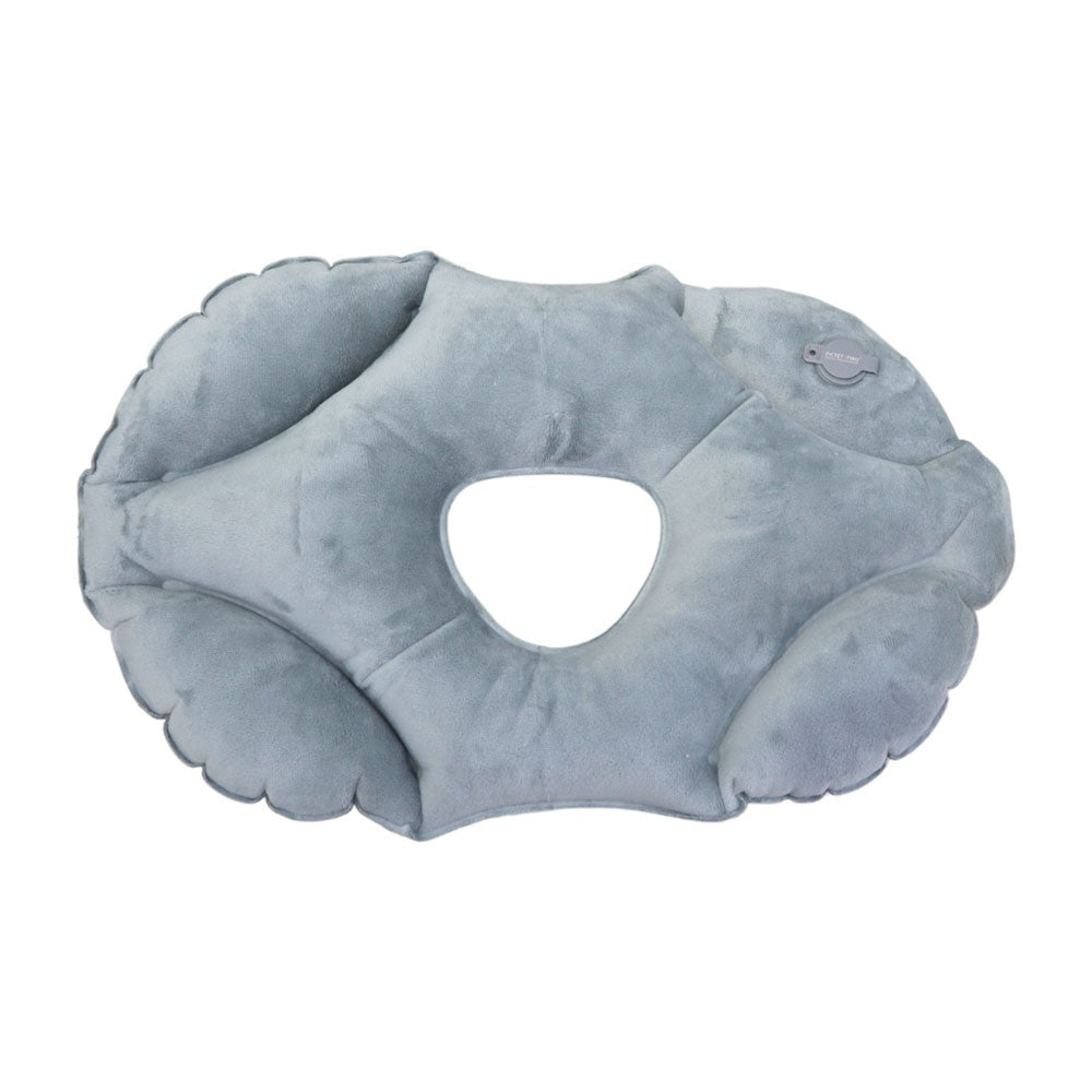 PICTET.FINO PF111B Inflatable Pillow for face Down Sleeping Crystal Velvet Portable Pillow