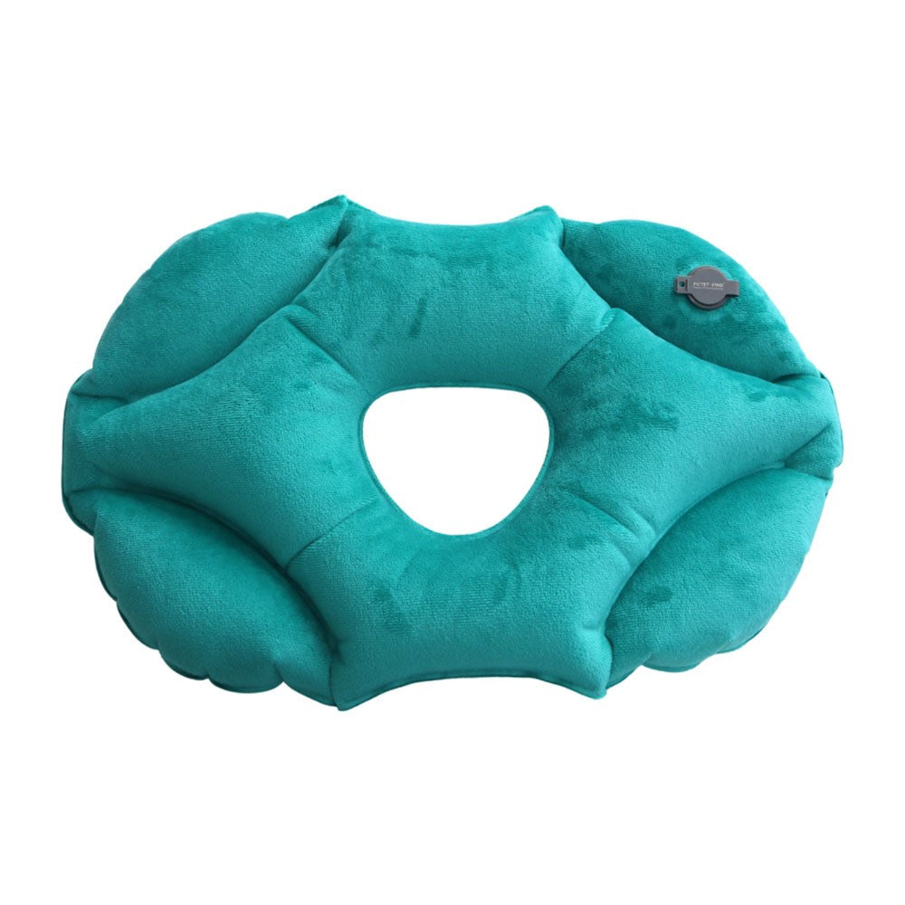 PICTET.FINO PF111B Inflatable Pillow for face Down Sleeping Crystal Velvet Portable Pillow