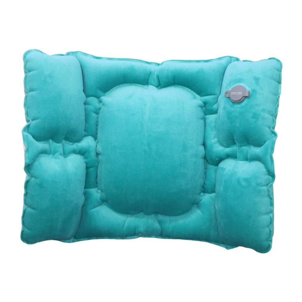 PICTET.FINO PF112B Inflatable Lumbar Pillow Ergonomic Design Crystal Velvet S-Curve Support for Car / Office Chair