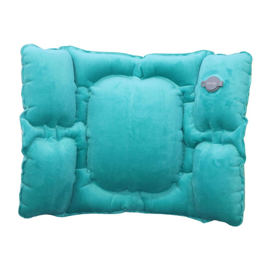 PICTET.FINO PF112B Inflatable Lumbar Pillow Ergonomic Design Crystal Velvet S-Curve Support for Car / Office Chair