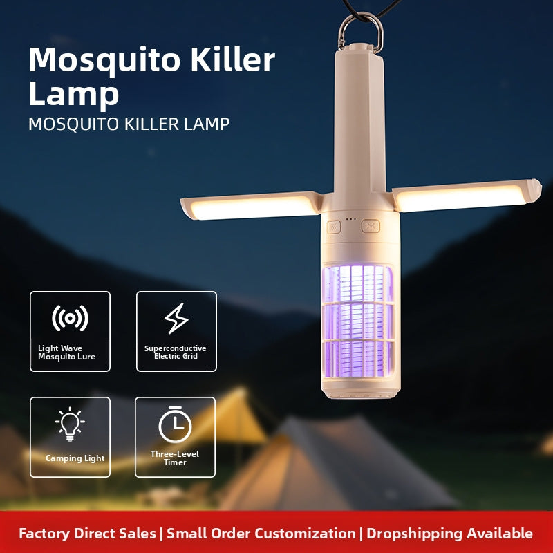 WT-L22 LED Mosquito Killer Lamp USB Rechargeable Camping Tent Outdoor Repellent Light Night Lamp