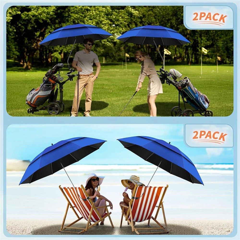 Outdoor Sun Umbrella for Fishing Camping Folding Beach Chair Clamp Umbrella 120cm Canopy Anti-UV Protection