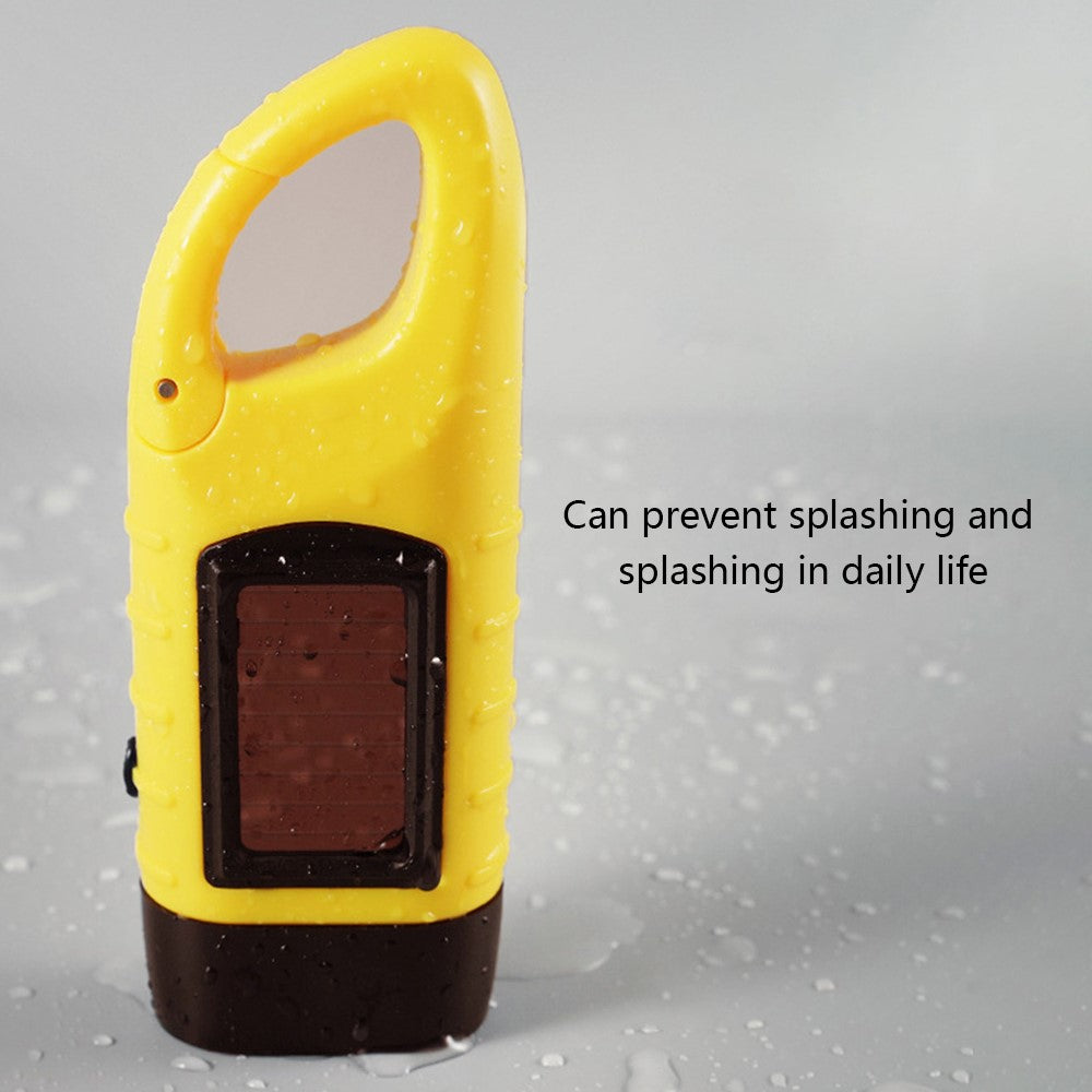 AOTU Outdoor Emergency Solar Power Hand Crank Flashlight LED Hand Crank Power Lights