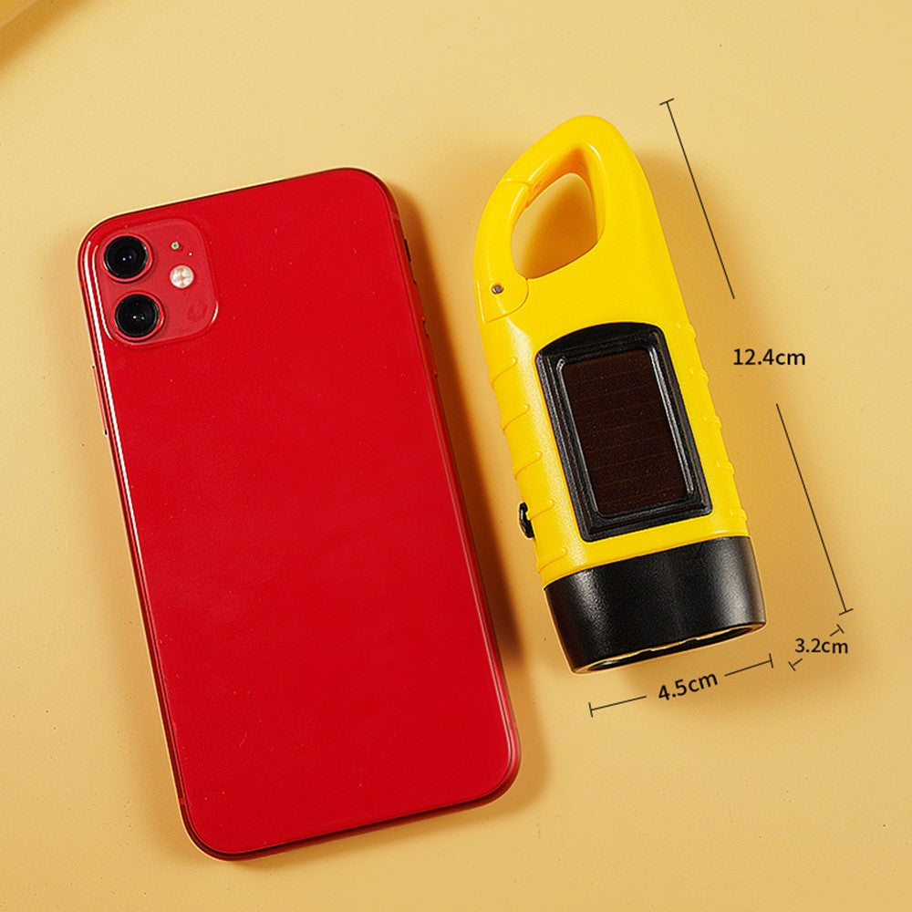 AOTU Outdoor Emergency Solar Power Hand Crank Flashlight LED Hand Crank Power Lights