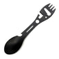 Stainless Steel Camping Spoon Fork Knife Wine Bottle Opener (BPA-Free, No FDA Certified)