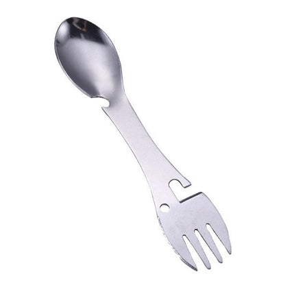 DY6989 Spork Stainless Steel Spoon Fork Knife Bottle Can Opener (BPA-Free, No FDA)