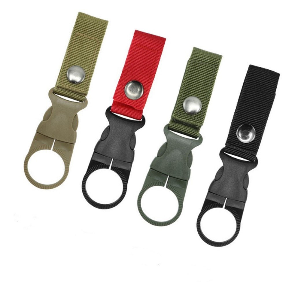 DH50 Hanging Bottle Buckle Carabiner Ring Holder Nylon Webbing Strap