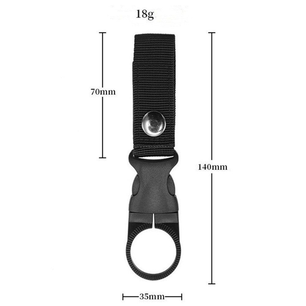 DH50 Hanging Bottle Buckle Carabiner Ring Holder Nylon Webbing Strap