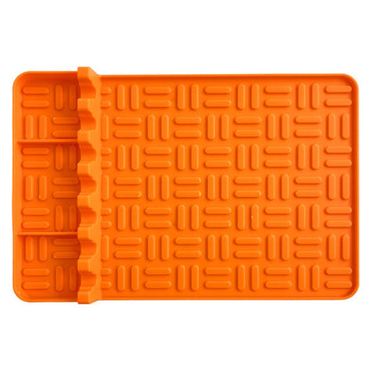 Outdoor BBQ Grill High Temperature Resistant Side Shelf Silicone Pad Barbecue Grill Tool Pad