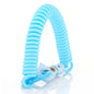 01 Multifunctional Outdoor Keychain Coil Anti-Lost Rope Elastic EVA Spring Rope