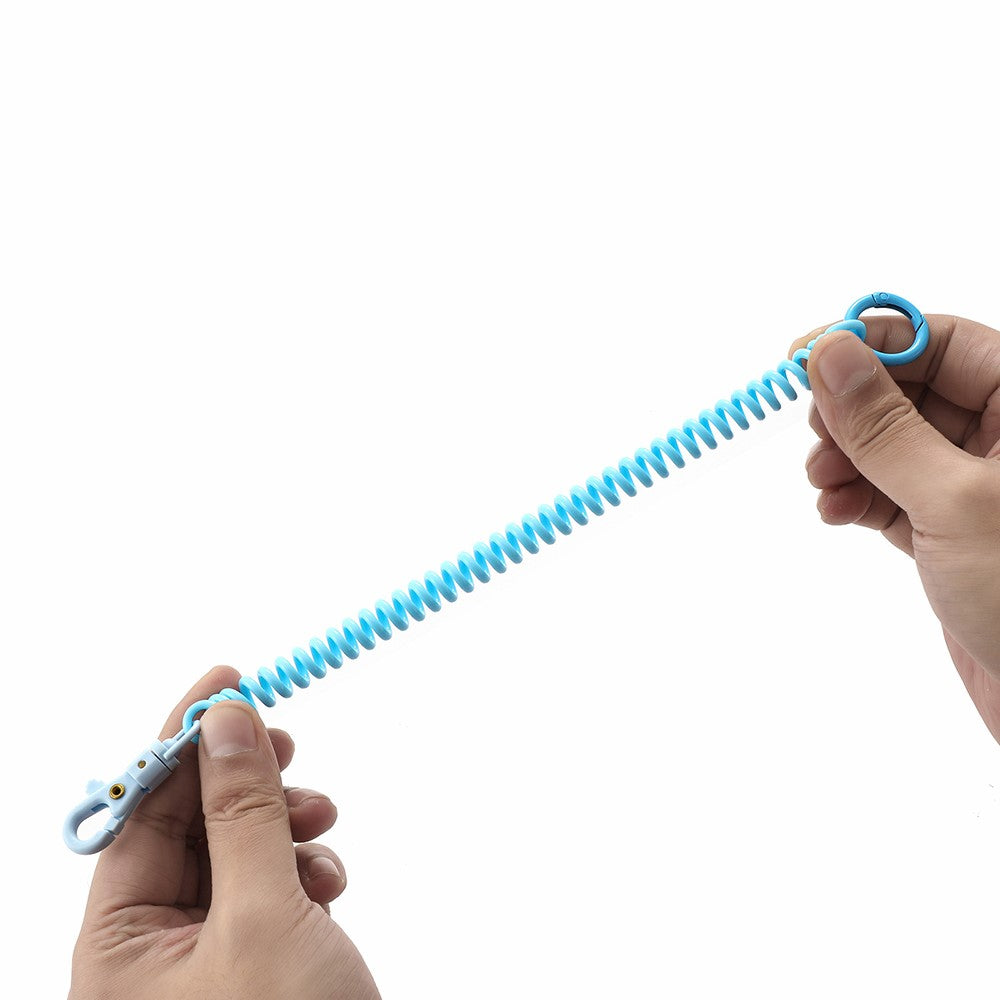 01 Multifunctional Outdoor Keychain Coil Anti-Lost Rope Elastic EVA Spring Rope