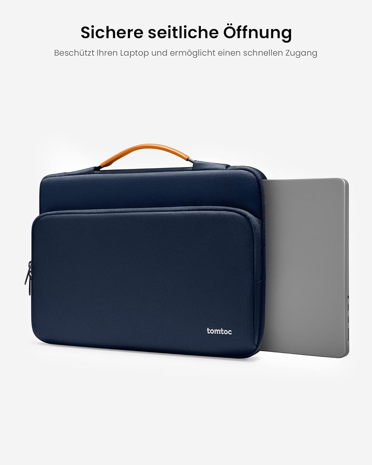 Tomtoc 360° Laptoptasche Für 15-Zoll Macbook Air M5/A3448 2026, M4/A3241 M3/A3114 M2/A2941, 15" Macbook Pro A1990 A1707, 15" Surface Laptop 7Th/6/5, Wasserabweisend Notebooktasche Für Pendeln