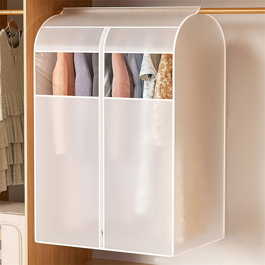 Clothes Garment Cover 80 x 60 x 120cm Hanging Dust Bag For Wardrobe Storage Clear Window