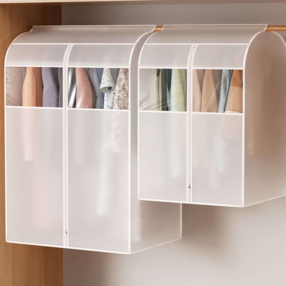 Clothes Garment Cover 80 x 60 x 120cm Hanging Dust Bag For Wardrobe Storage Clear Window