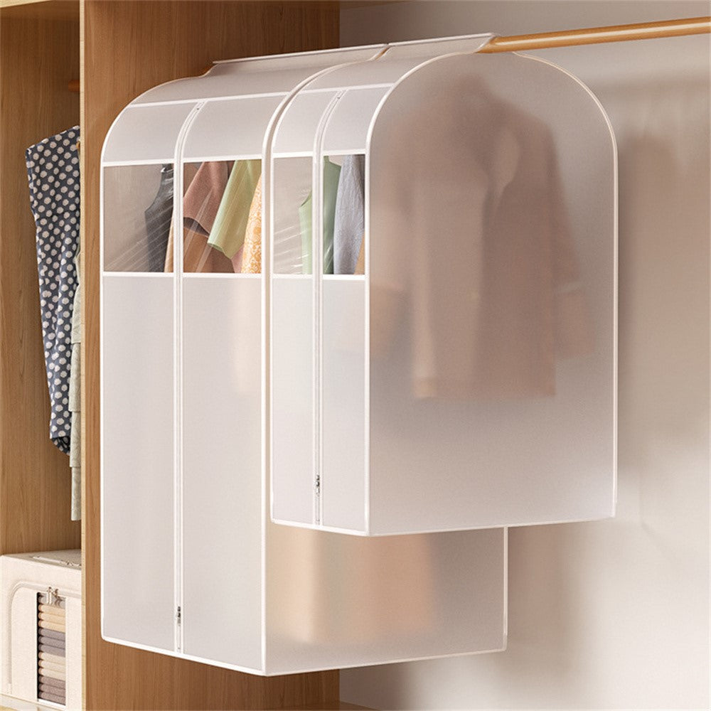 Clothes Garment Cover 80 x 60 x 120cm Hanging Dust Bag For Wardrobe Storage Clear Window