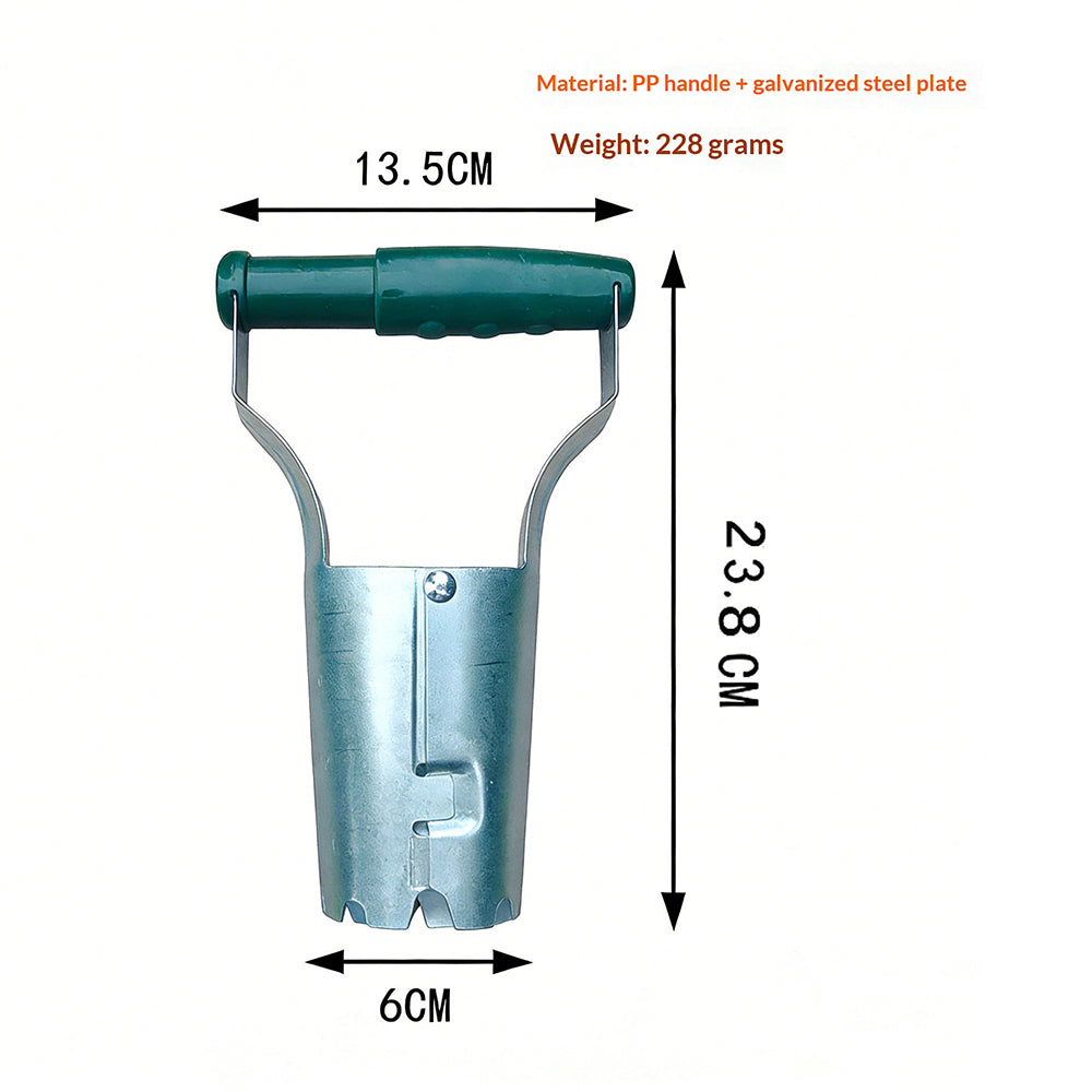 Garden Seed Planter with Handle Transplant Tool Seedling Dibber Hole Maker for Vegetables Planting