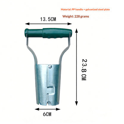 Garden Seed Planter with Handle Transplant Tool Seedling Dibber Hole Maker for Vegetables Planting